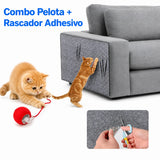 Pelota Interactiva + Rascador Adhesivo | Tamaño a elección  