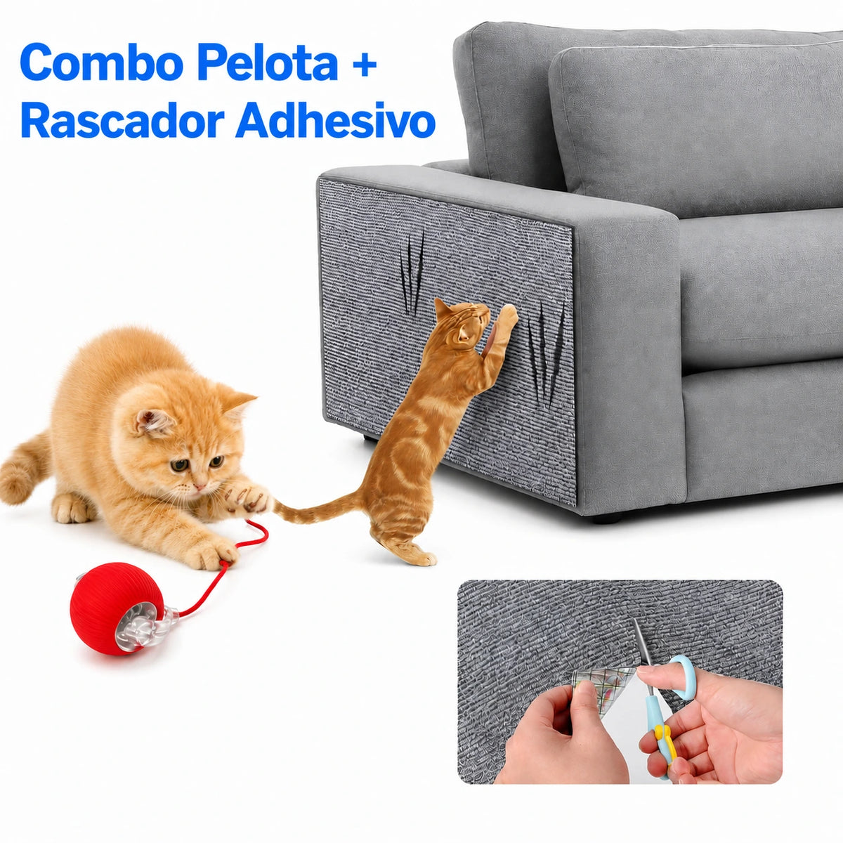 Pelota Interactiva para Gatos | Movimiento Autonomo Recargable