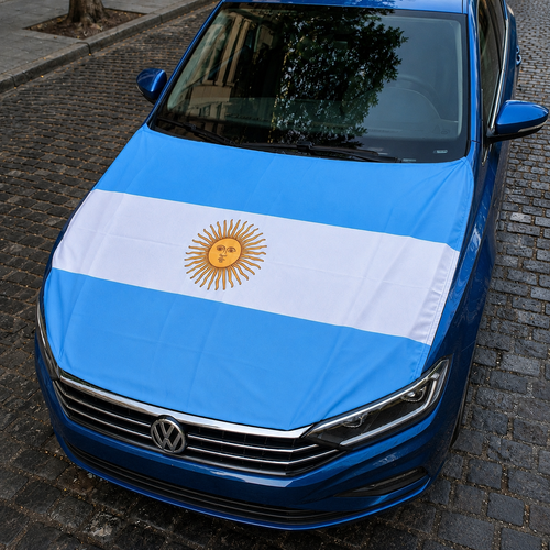Bandera Argentina para Capó | 130x120cm