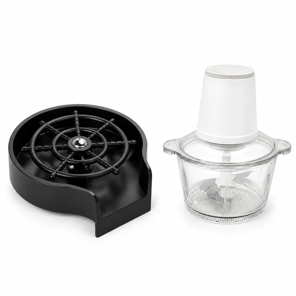 Kit Cocina Limpia y Rápida | Picador Express + Lavador de Vasos Automatico